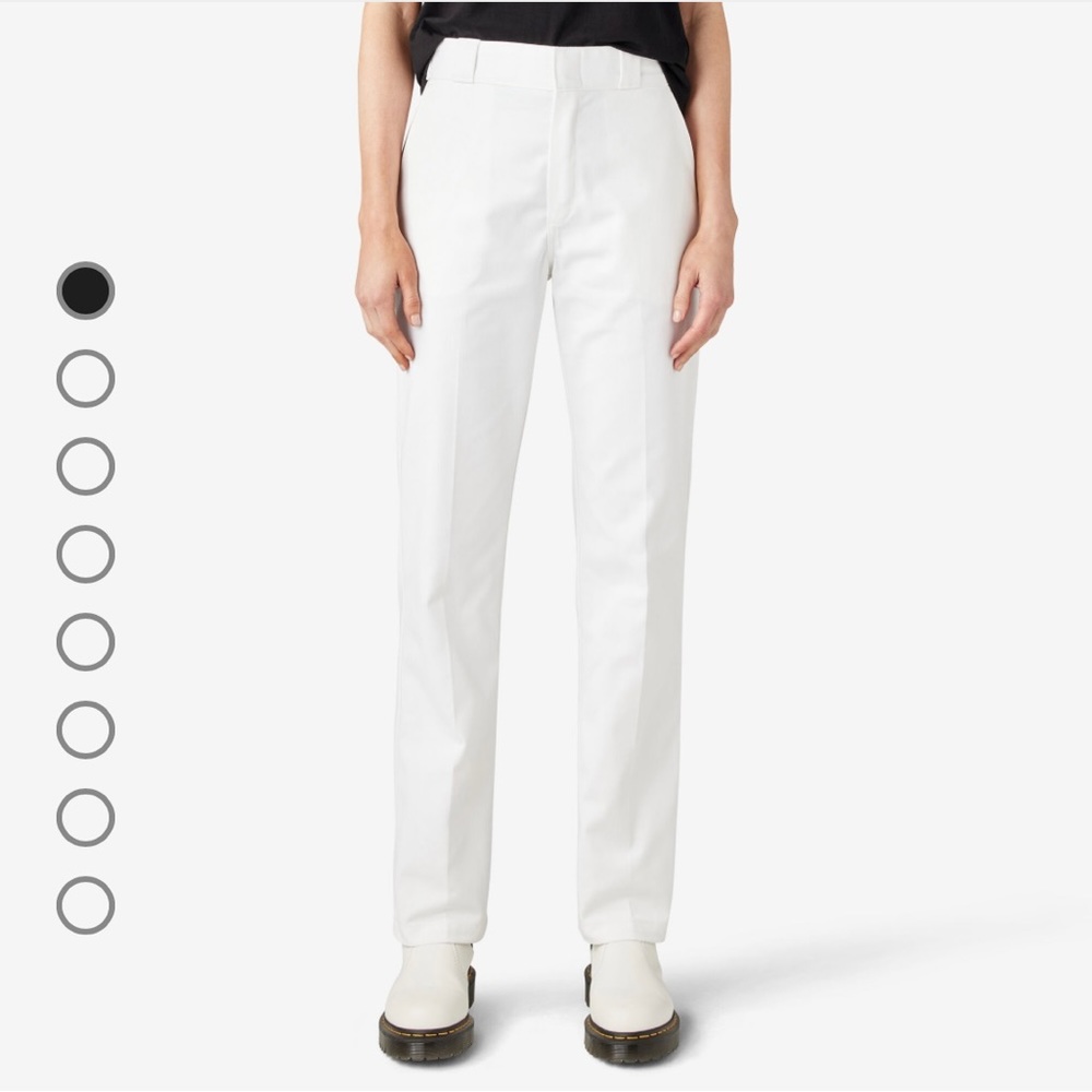 Urban Outfitters X Dickies High Waisted Work Pants in White